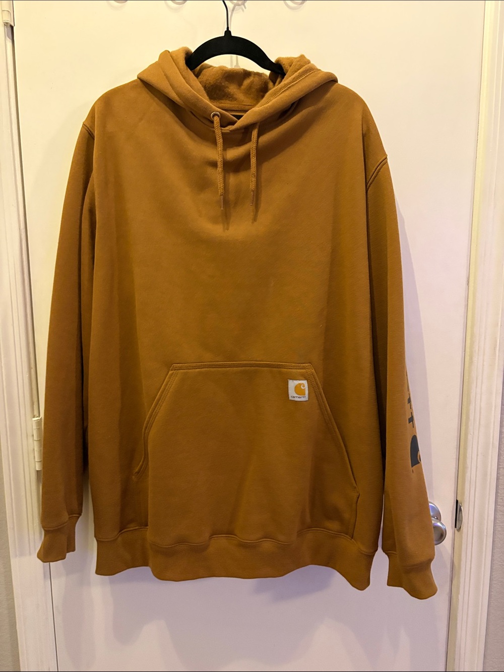 Carhartt Men’s Carhartt Brown/Tan Hooded Pocket Sweatshirt NWOT Size XL